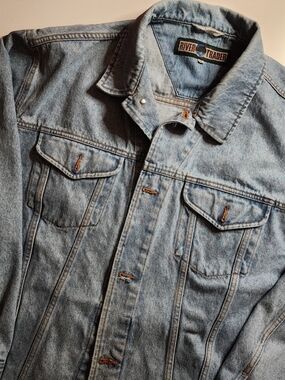 Vintage River Trader Men’s Light Blue Denim Jacket
